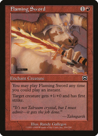 Flaming Sword [Mercadian Masques] | Exor Games Truro