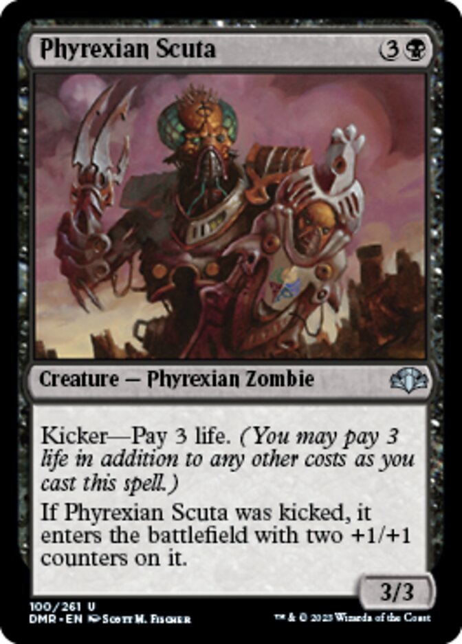 Phyrexian Scuta [Dominaria Remastered] | Exor Games Truro