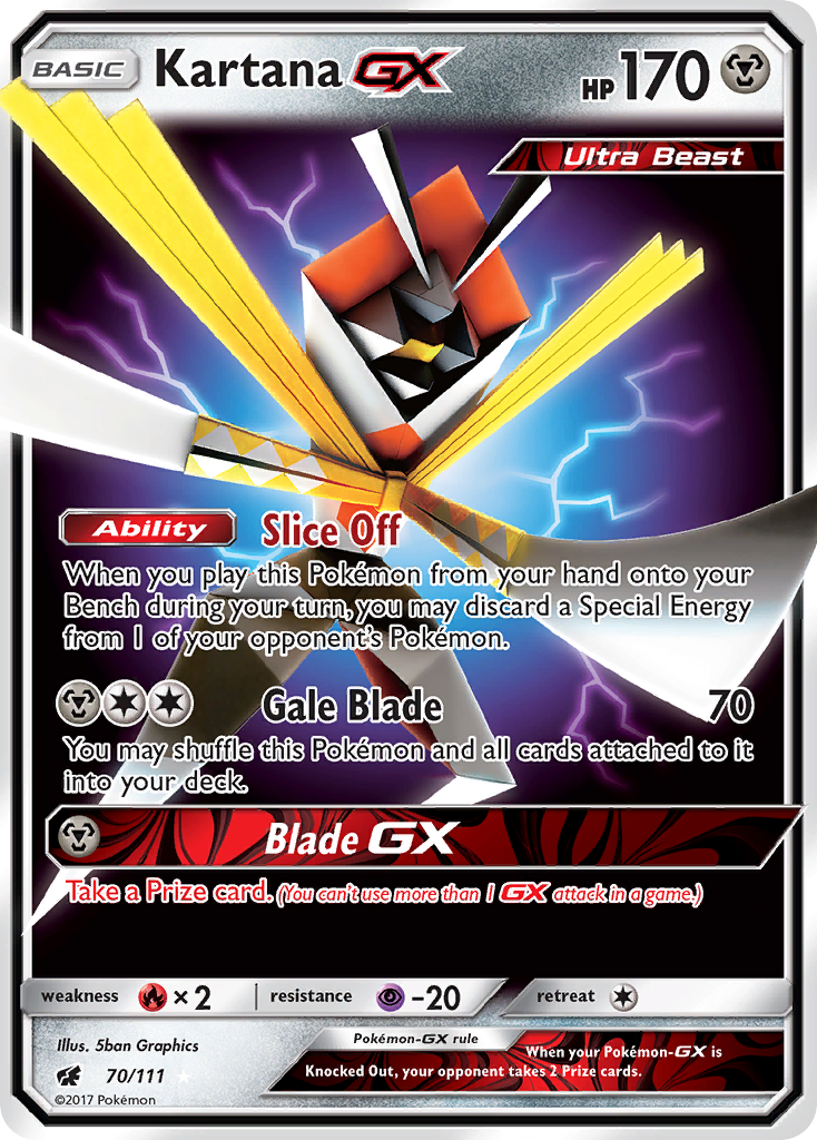 Kartana GX (70/111) [Sun & Moon: Crimson Invasion] | Exor Games Truro