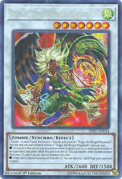 Tengu, the Winged Mayakashi [HISU-EN034] Secret Rare | Exor Games Truro