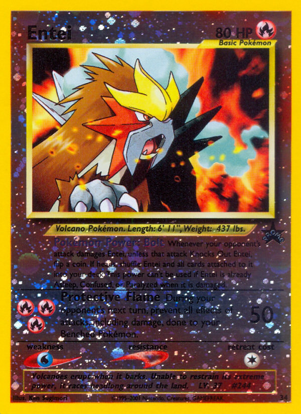 Entei (34) [Wizards of the Coast: Black Star Promos] | Exor Games Truro