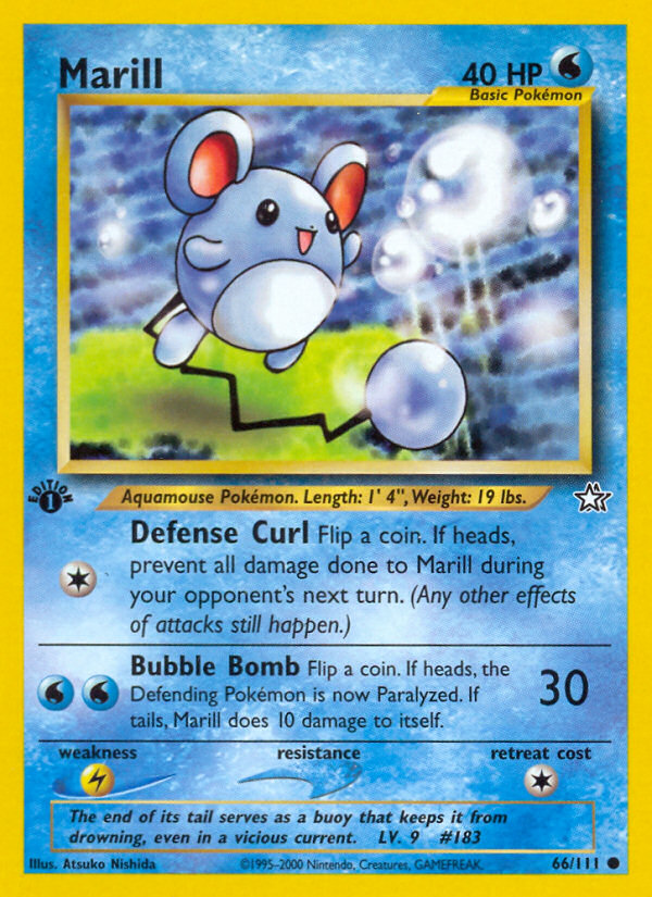 Marill (66/111) [Neo Genesis 1st Edition] | Exor Games Truro