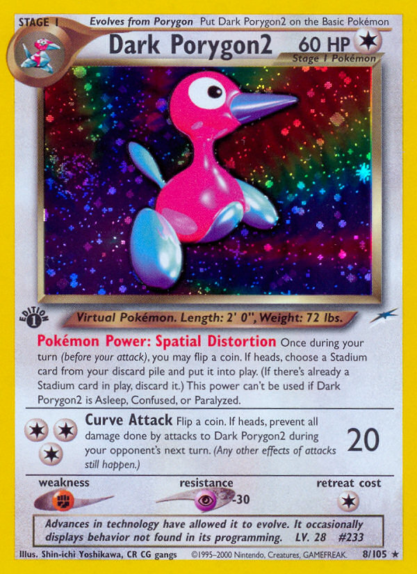 Dark Porygon2 (8/105) [Neo Destiny 1st Edition] | Exor Games Truro