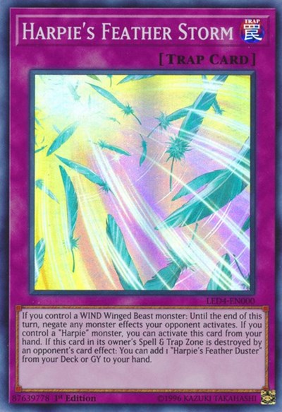 Harpie's Feather Storm [LED4-EN000] Super Rare | Exor Games Truro