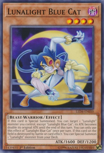 Lunalight Blue Cat [LED4-EN050] Common | Exor Games Truro