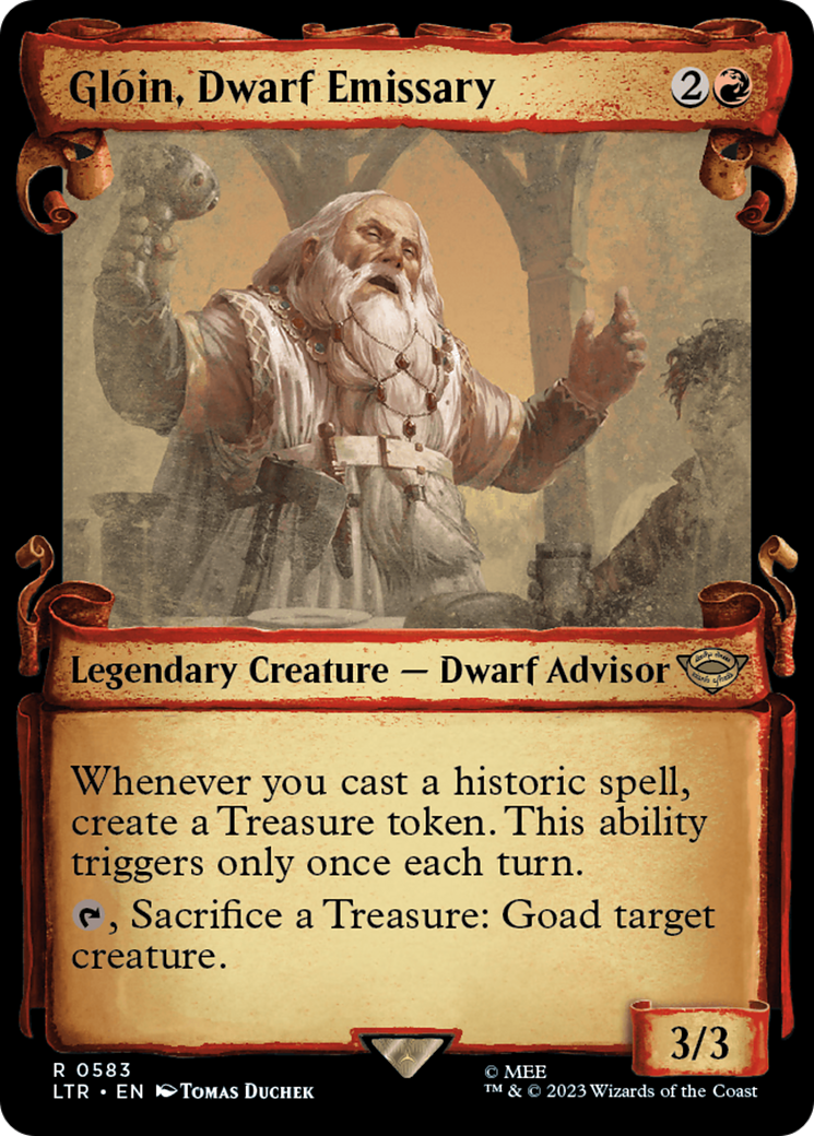 Gloin, Dwarf Emissary [The Lord of the Rings: Tales of Middle-Earth Showcase Scrolls] | Exor Games Truro