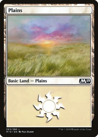 Plains (263) [Core Set 2019] | Exor Games Truro