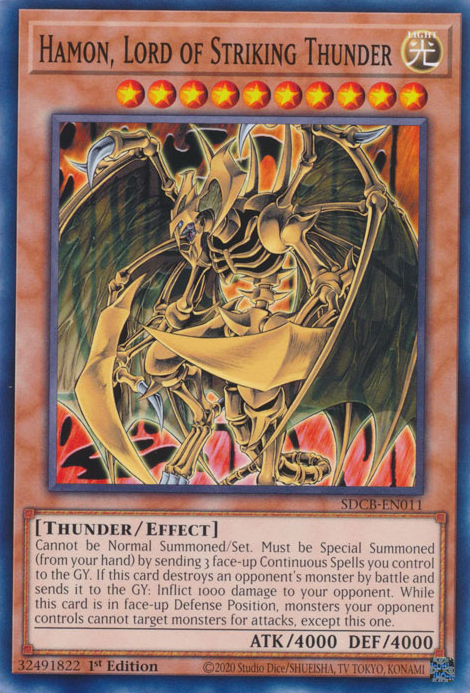 Hamon, Lord of Striking Thunder [SDCB-EN011] Common | Exor Games Truro