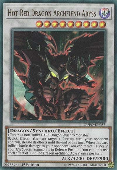 Hot Red Dragon Archfiend Abyss [DUPO-EN057] Ultra Rare | Exor Games Truro