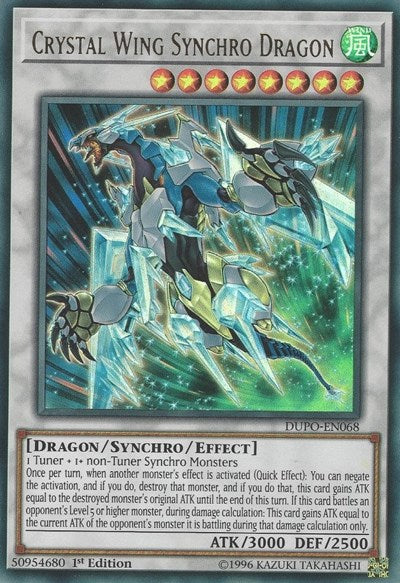 Crystal Wing Synchro Dragon [DUPO-EN068] Ultra Rare | Exor Games Truro