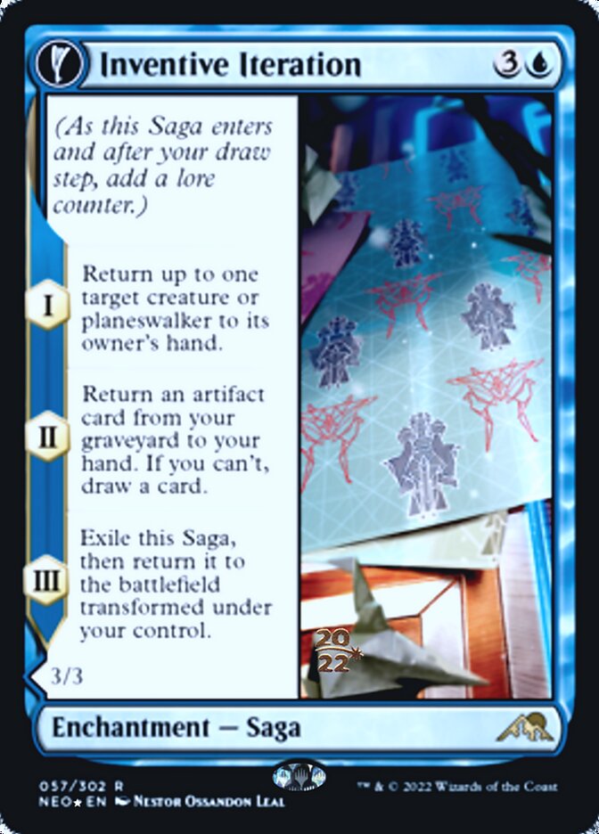 Inventive Iteration // Living Breakthrough [Kamigawa: Neon Dynasty Prerelease Promos] | Exor Games Truro