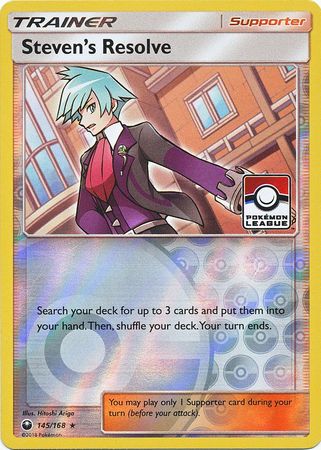 Steven's Resolve (145/168) (League Promo) [Sun & Moon: Celestial Storm] | Exor Games Truro