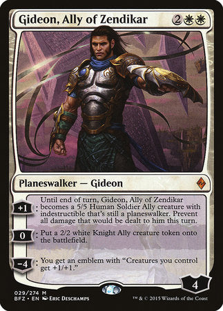 Gideon, Ally of Zendikar [Battle for Zendikar] | Exor Games Truro