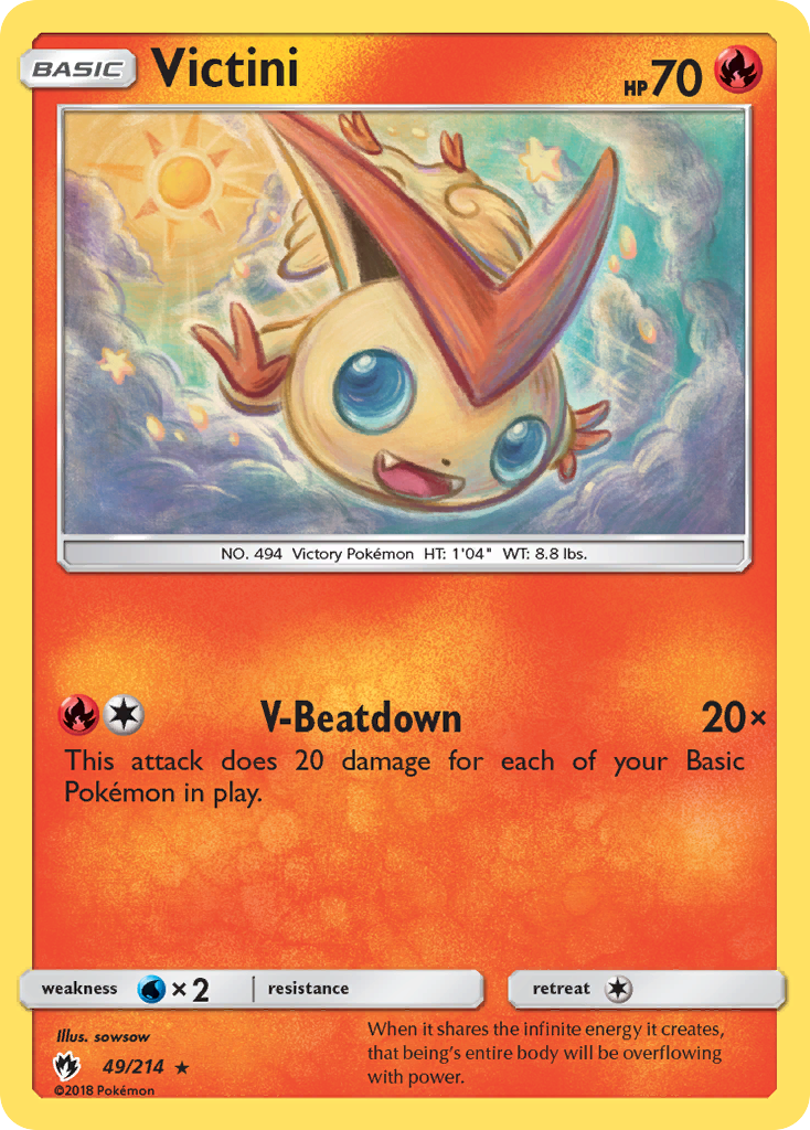 Victini (49/214) [Sun & Moon: Lost Thunder] | Exor Games Truro