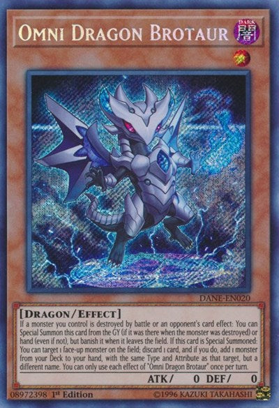 Omni Dragon Brotaur [DANE-EN020] Secret Rare | Exor Games Truro
