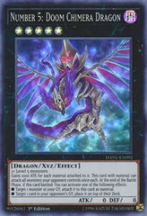 Number 5: Doom Chimera Dragon [DANE-EN092] Super Rare | Exor Games Truro