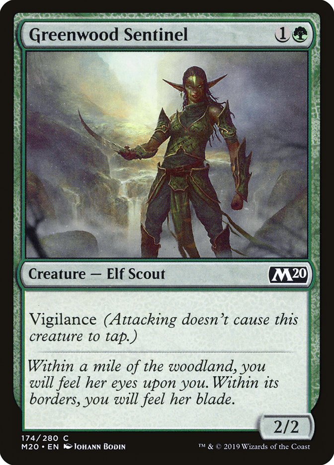 Greenwood Sentinel [Core Set 2020] | Exor Games Truro