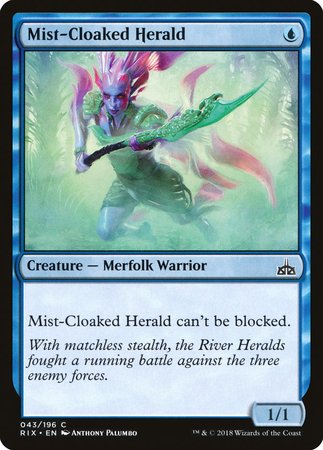 Mist-Cloaked Herald [Rivals of Ixalan] | Exor Games Truro