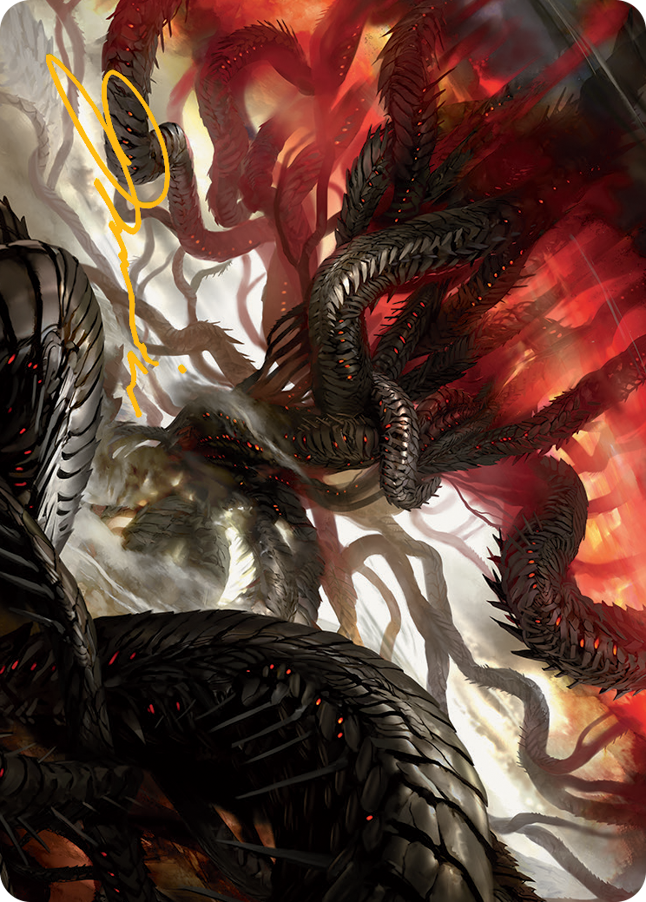 Realmbreaker, the Invasion Tree Art Card (Gold-Stamped Signature) [March of the Machine Art Series] | Exor Games Truro