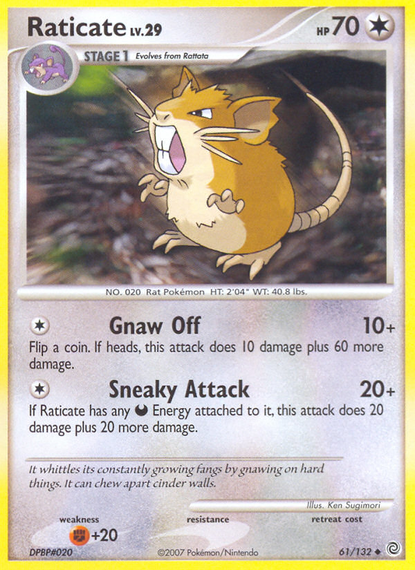 Raticate (61/132) [Diamond & Pearl: Secret Wonders] | Exor Games Truro