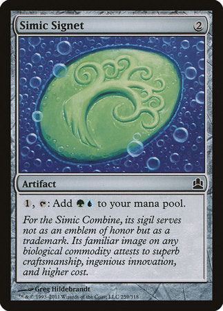 Simic Signet [Commander 2011] | Exor Games Truro