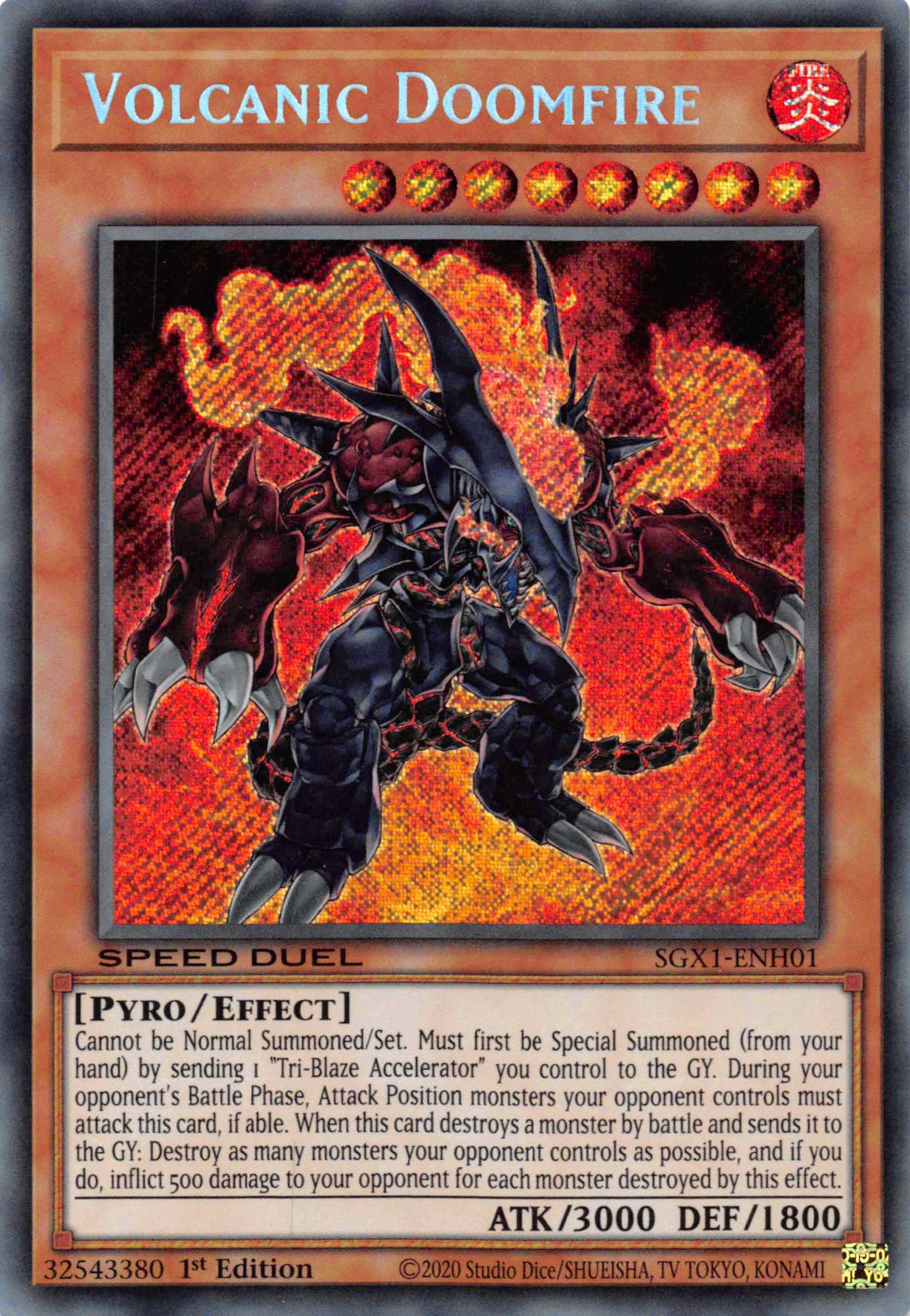 Volcanic Doomfire [SGX1-ENH01] Secret Rare | Exor Games Truro