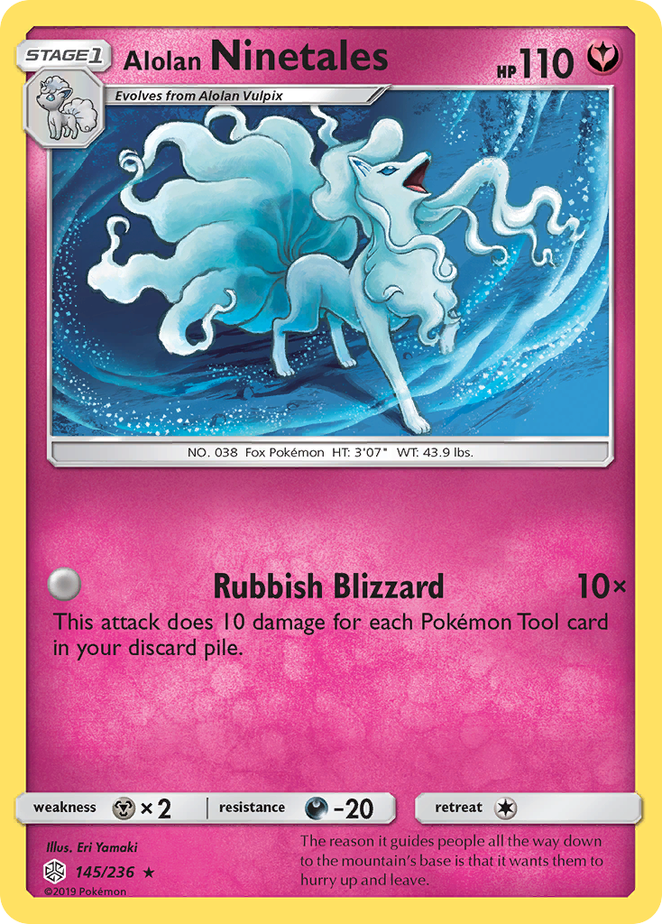 Alolan Ninetales (145/236) [Sun & Moon: Cosmic Eclipse] | Exor Games Truro