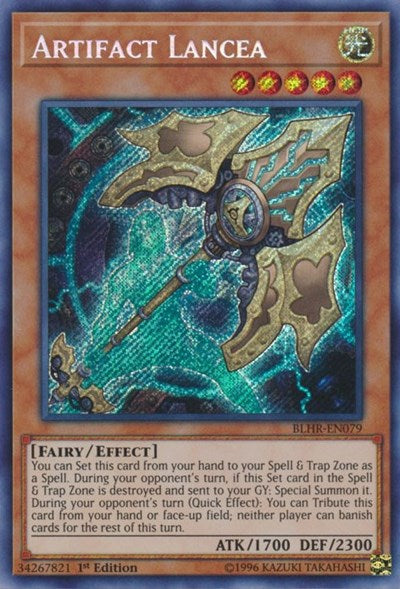 Artifact Lancea [BLHR-EN079] Secret Rare | Exor Games Truro