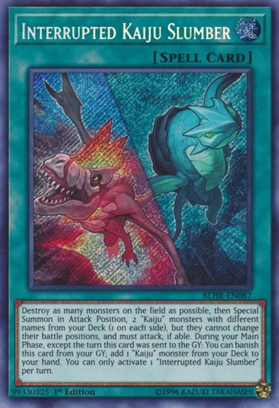 Interrupted Kaiju Slumber [BLHR-EN087] Secret Rare | Exor Games Truro