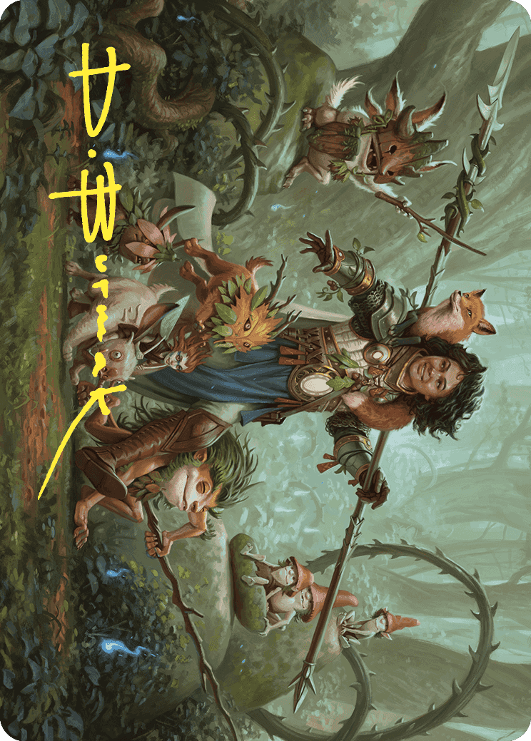 Ellivere of the Wild Court Art Card (Gold-Stamped Signature) [Wilds of Eldraine Art Series] | Exor Games Truro