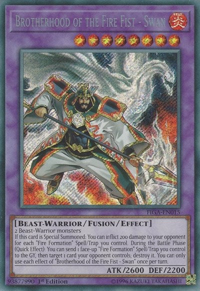 Brotherhood of the Fire Fist - Swan [FIGA-EN015] Secret Rare | Exor Games Truro