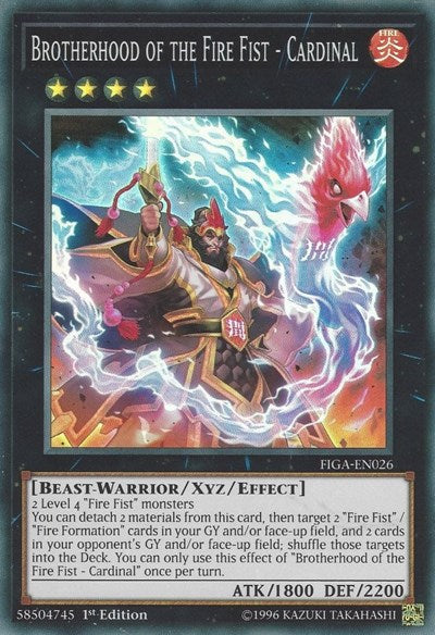 Brotherhood of the Fire Fist - Cardinal [FIGA-EN026] Super Rare | Exor Games Truro