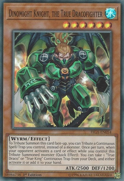 Dinomight Knight, the True Dracofighter [FIGA-EN054] Super Rare | Exor Games Truro