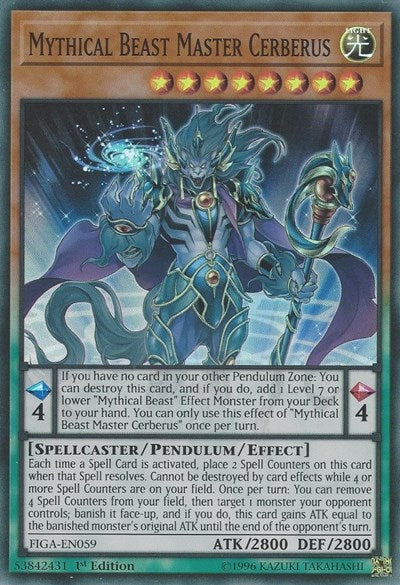 Mythical Beast Master Cerberus [FIGA-EN059] Super Rare | Exor Games Truro
