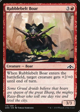 Rubblebelt Boar [Guilds of Ravnica] | Exor Games Truro