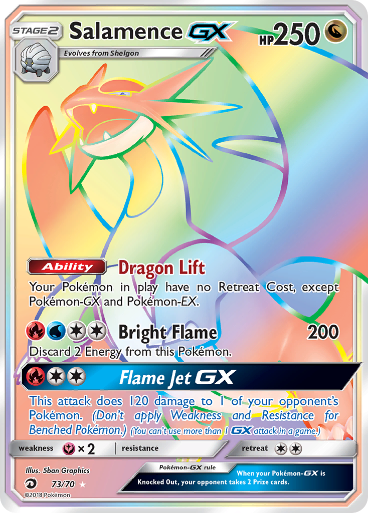 Salamence GX (73/70) [Sun & Moon: Dragon Majesty] | Exor Games Truro