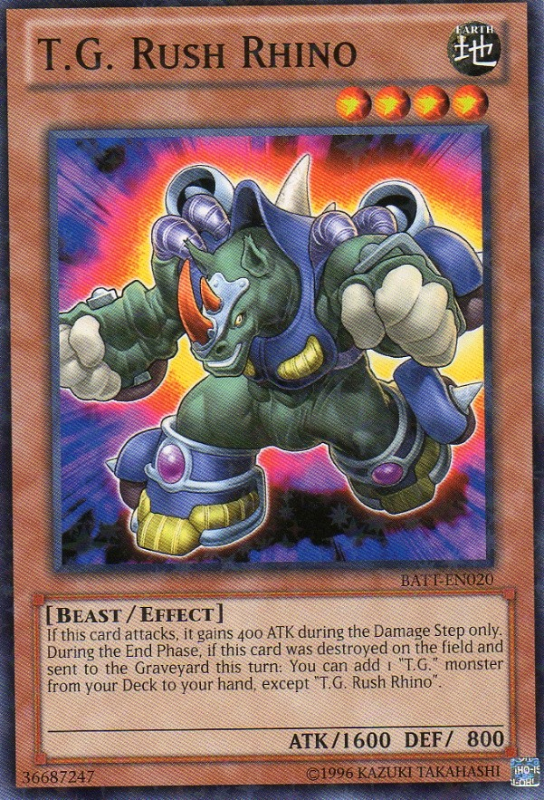 T.G. Rush Rhino [BATT-EN020] Starfoil Rare | Exor Games Truro