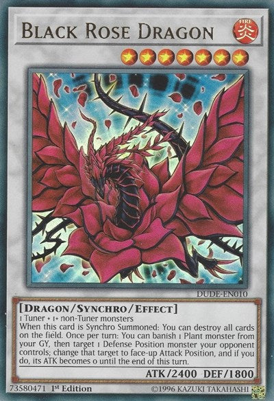 Black Rose Dragon [DUDE-EN010] Ultra Rare | Exor Games Truro