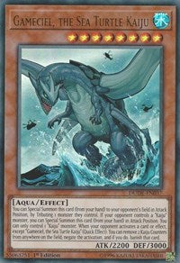 Gameciel, the Sea Turtle Kaiju [DUDE-EN037] Ultra Rare | Exor Games Truro