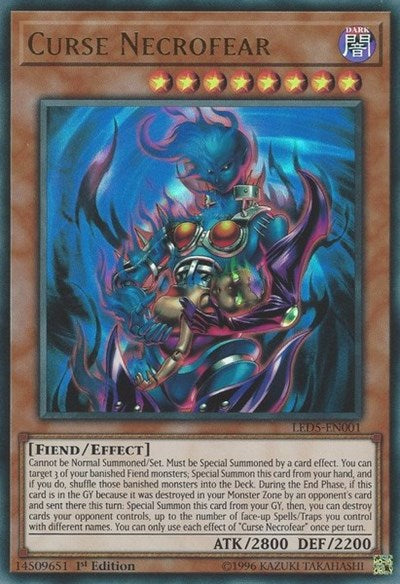 Curse Necrofear [LED5-EN001] Ultra Rare | Exor Games Truro