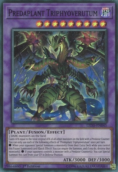 Predaplant Triphyoverutum [LED5-EN045] Super Rare | Exor Games Truro