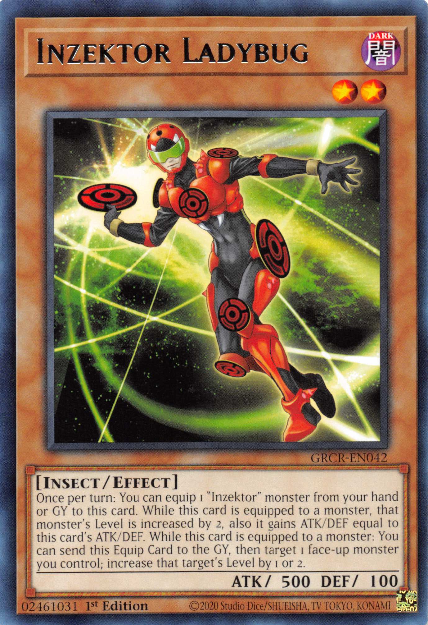 Inzektor Ladybug [GRCR-EN042] Rare | Exor Games Truro