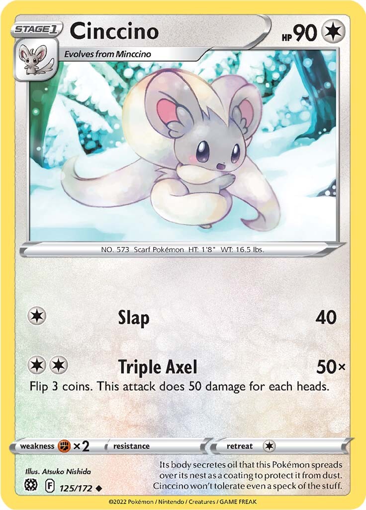 Cinccino (125/172) [Sword & Shield: Brilliant Stars] | Exor Games Truro