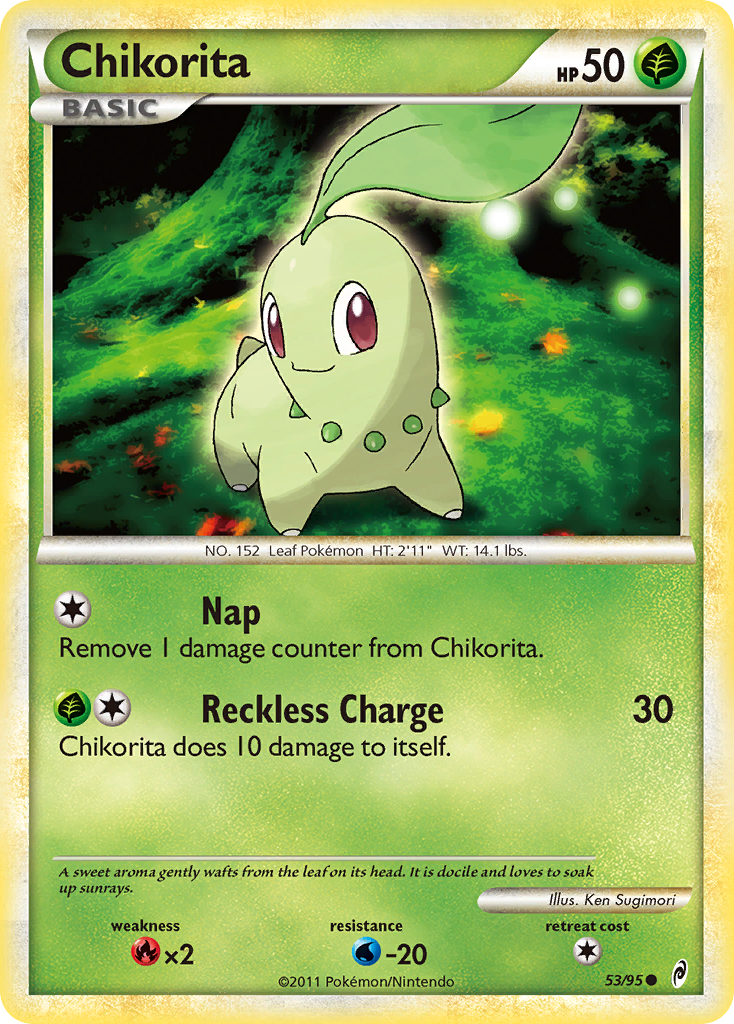 Chikorita (53/95) [HeartGold & SoulSilver: Call of Legends] | Exor Games Truro