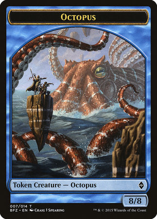 Octopus Token [Battle for Zendikar Tokens] | Exor Games Truro