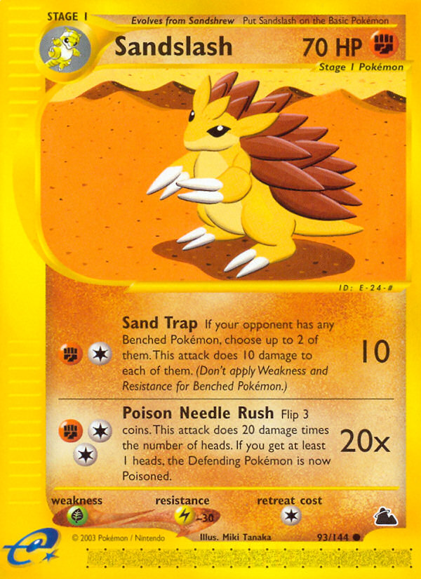 Sandslash (93/144) [Skyridge] | Exor Games Truro