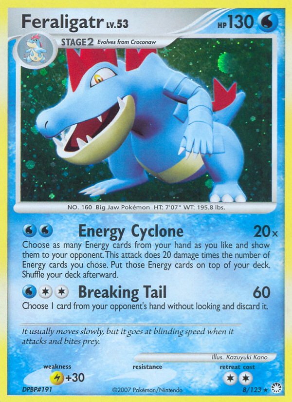 Feraligatr (8/123) [Diamond & Pearl: Mysterious Treasures] | Exor Games Truro