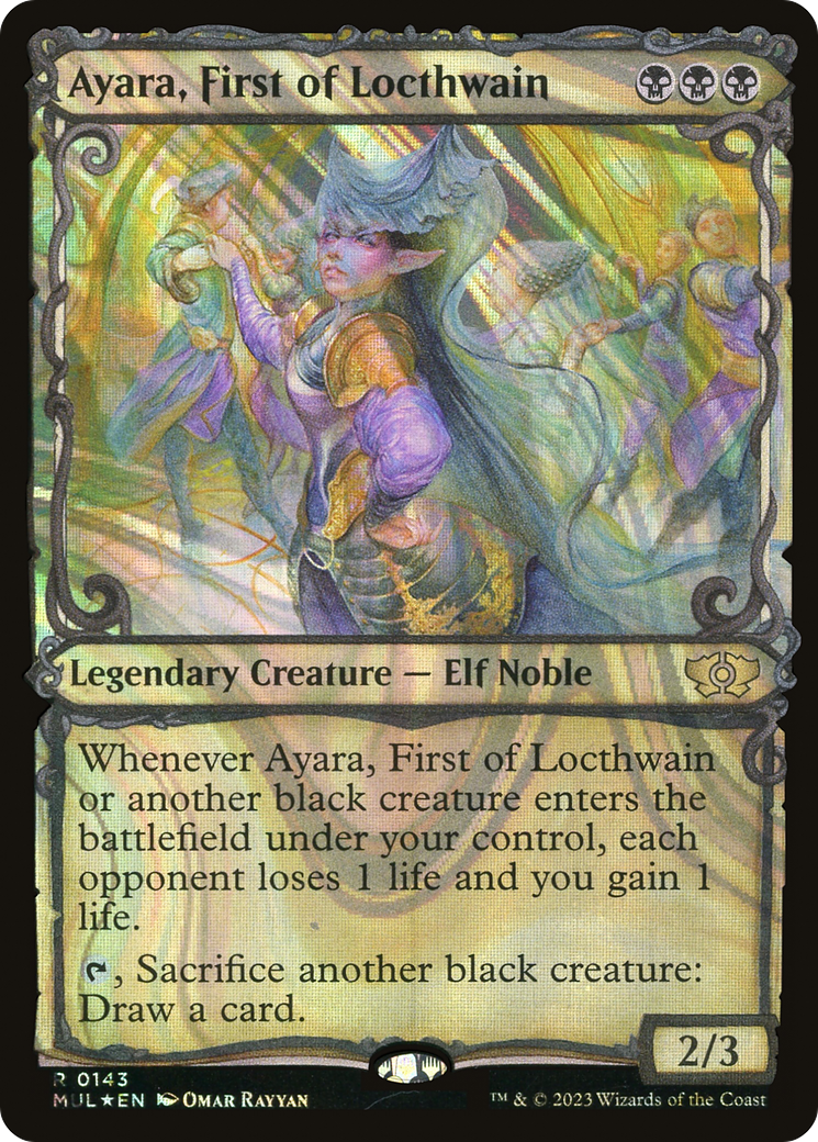 Ayara, First of Locthwain (Halo Foil) [Multiverse Legends] | Exor Games Truro