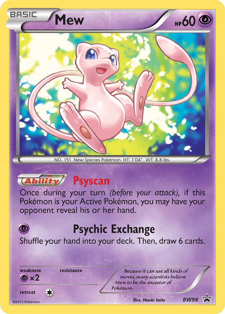 Mew (BW98) [Black & White: Black Star Promos] | Exor Games Truro