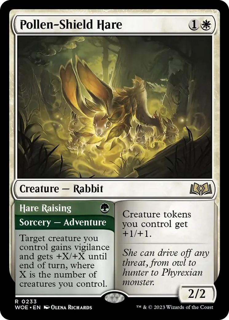 Pollen-Shield Hare // Hare Raising [Wilds of Eldraine] | Exor Games Truro